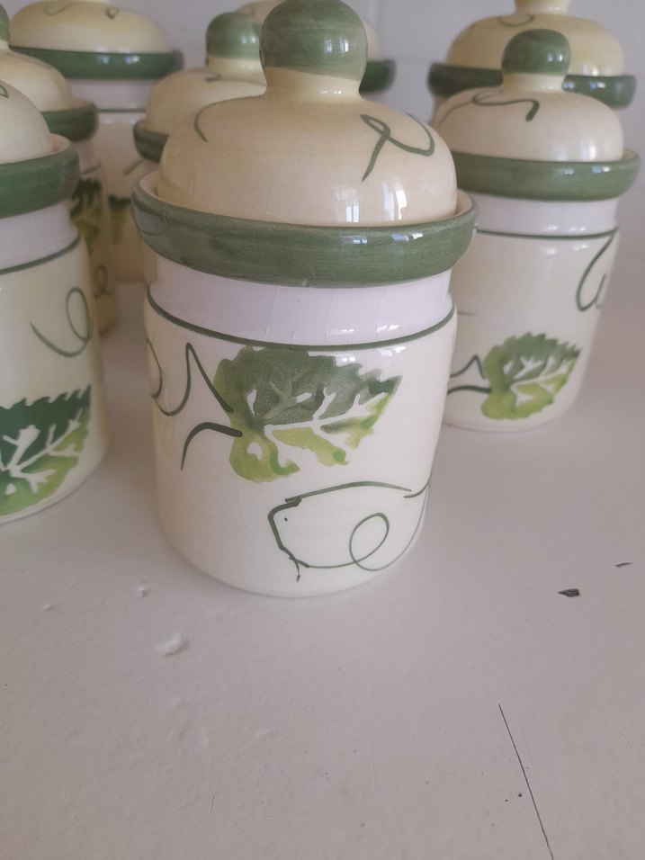 Pastel Renkli Beyaz Mutfak Kavanoz Seti - Görsel 2