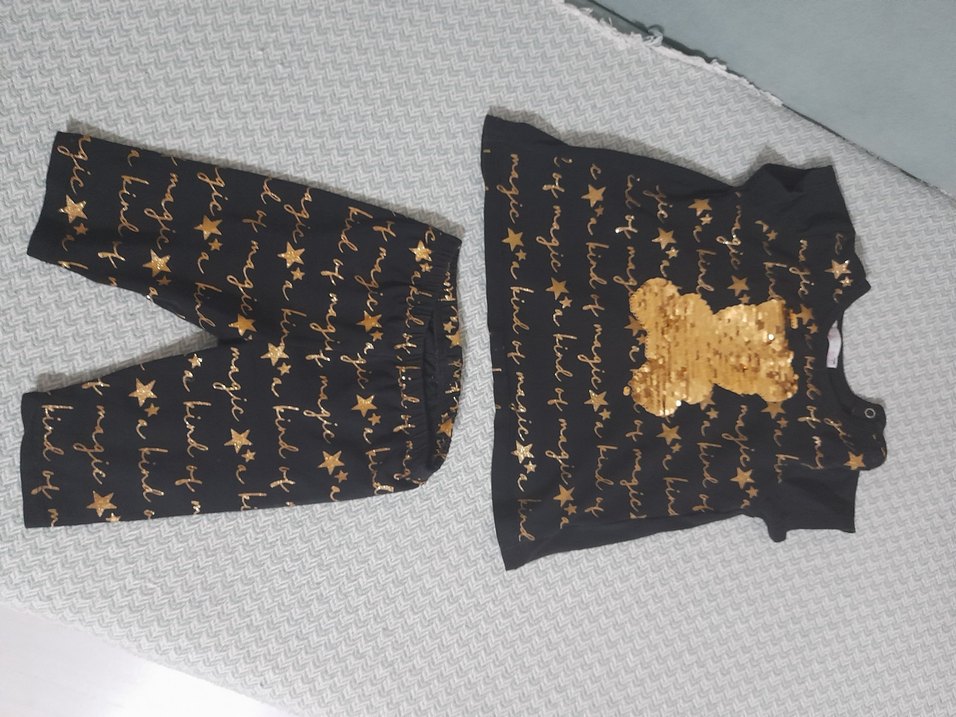 yaldızlı baskılı takım - Görsel 4