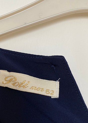 52 Beden Lacivert Kadın Uzun Kollu Salaş Tunik