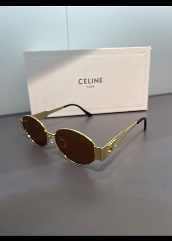 Parlak Altın Renk Celine Kadın Güneş Gözlüğü