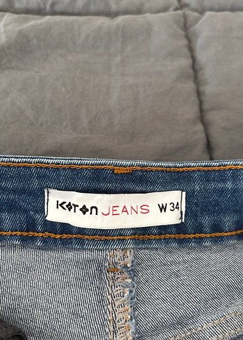 34 Beden mavi Renk Kadın Mavi Mini Denim Şort