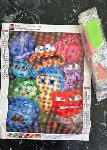 Sayılarla Elmas Boyama Tersyüz inside out