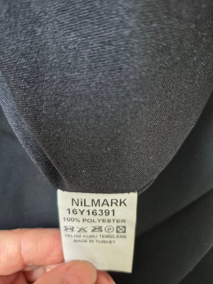 Siyah V Yaka Kolsuz Mini Elbise - Görsel 5