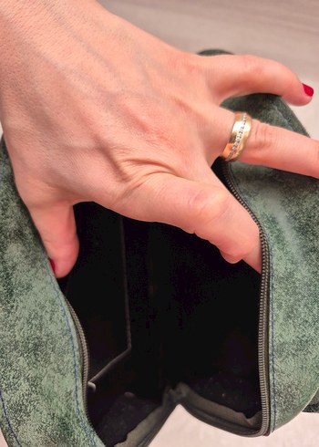 Yeşil gitar desenli çanta - Görsel 4