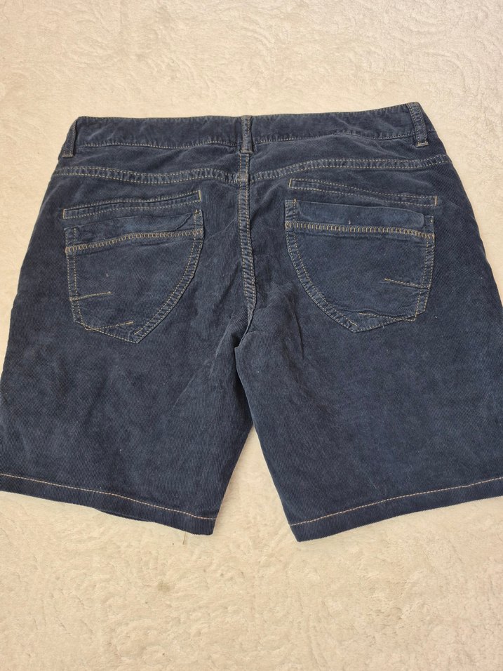 Düğmeli Lacivert  Şort - Görsel 2