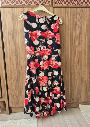 Çiçek Desenli Renkli kısa Bohem Elbise - Görsel 3