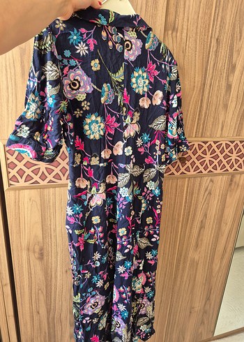 Çiçek Desenli Bohem Uzun Elbise - Görsel 2