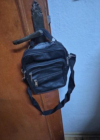 Diğer Siyah Erkek Omuz Çantası, Tokalı, Minimalist