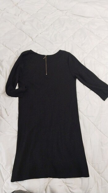 Penye siyah elbise günlük veya resmi elbise s beden  - Görsel 4