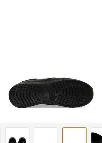 38 Beden Siyah Minimalist Spor Ayakkabı