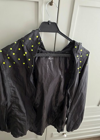 Erkek Siyah Midi Boy Spor Yağmurluk - Görsel 2