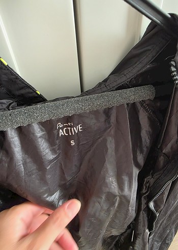 Erkek Siyah Midi Boy Spor Yağmurluk - Görsel 3