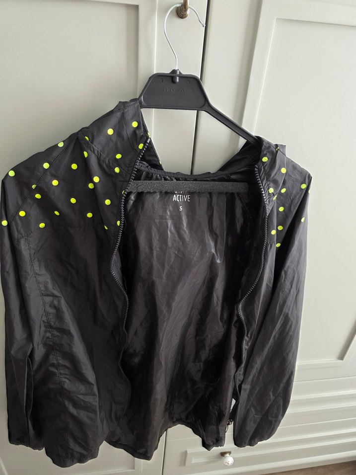 Erkek Siyah Midi Boy Spor Yağmurluk - Görsel 2