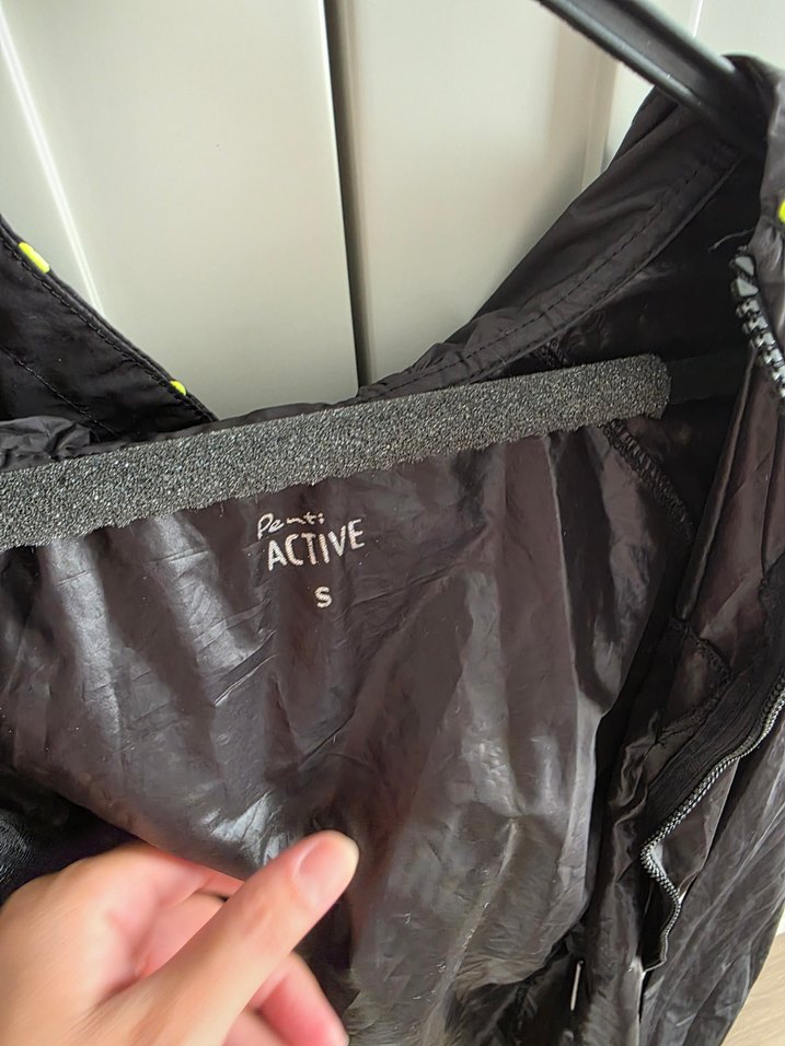 Erkek Siyah Midi Boy Spor Yağmurluk - Görsel 3