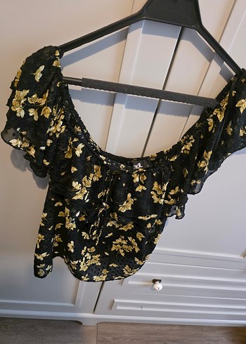 Kadın Straplez Volanlı Mini Bluz - Görsel 2