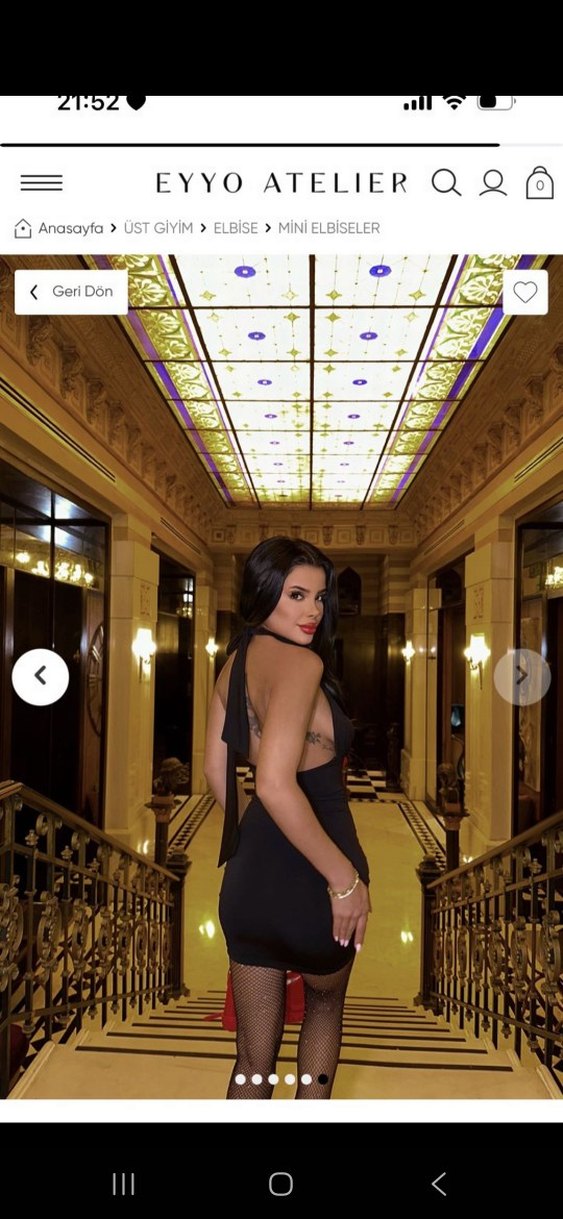 Kemer Detaylı Siyah Deri Mini Elbise - Görsel 2