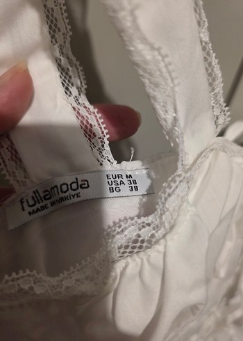 Beyaz Fitted Hemşire Korsesi Midi Boy - Görsel 4