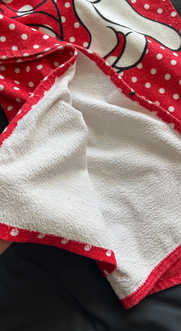 Kız Çocuk Renkli Baskılı Kısa Kollu Panço havlu - Görsel 3