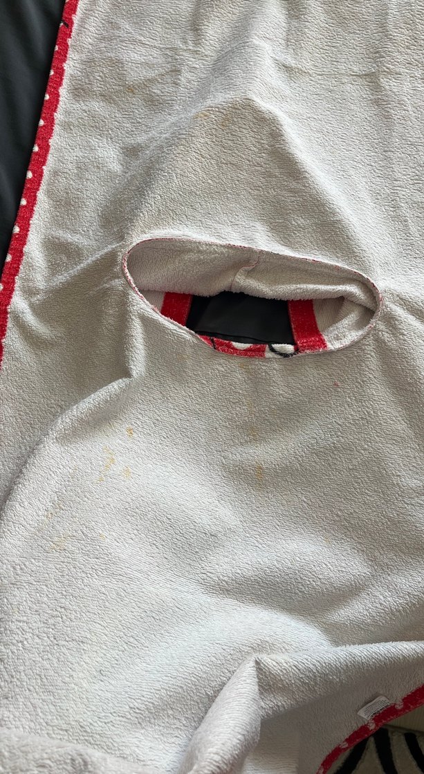 Kız Çocuk Renkli Baskılı Kısa Kollu Panço havlu - Görsel 4