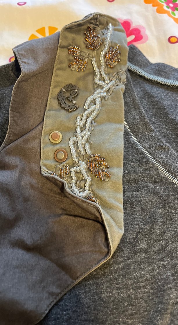 Bohem Tarzı Kahverengi Desenli otantik elbise - Görsel 3