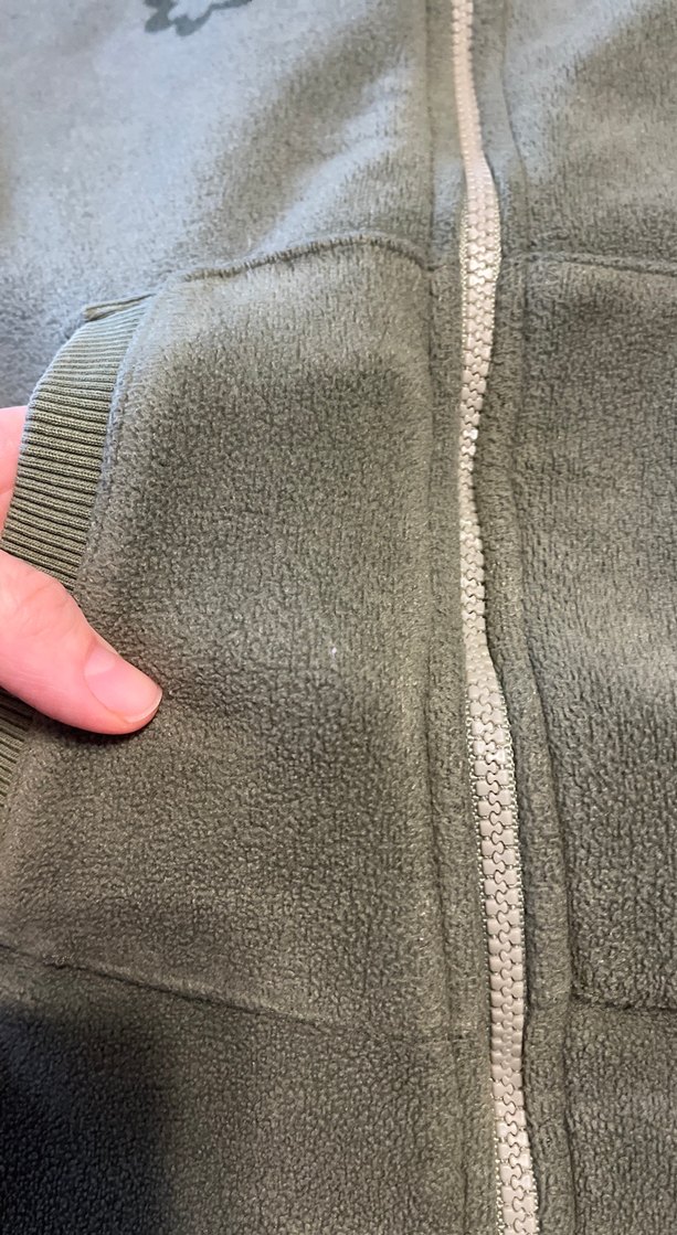 Kız Çocuk Yeşil Fermuarlı Polar Ceket - Görsel 2