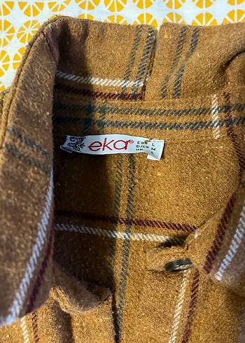 Düğmeli Kahverengi oduncu gömlek - Görsel 2