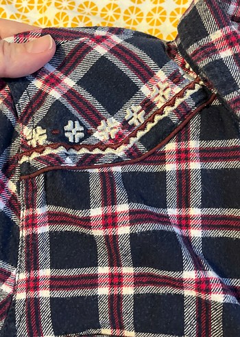 Kadın Çok Renkli Kareli Uzun Kollu Gömlek - Görsel 4