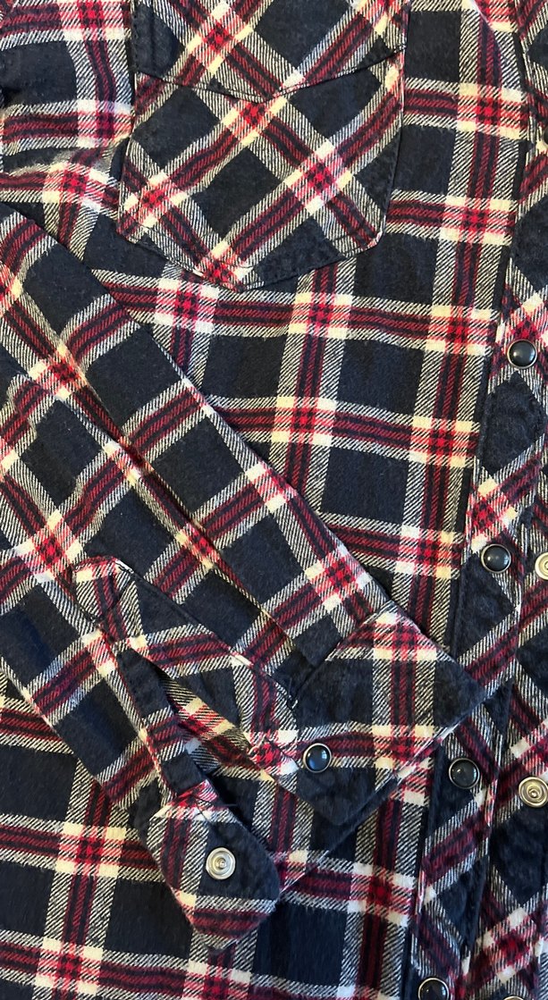 Kadın Çok Renkli Kareli Uzun Kollu Gömlek - Görsel 2