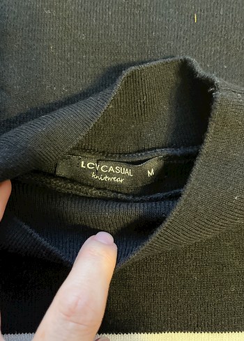 Uzun Kollu Siyah Triko Midi Elbise - Görsel 2