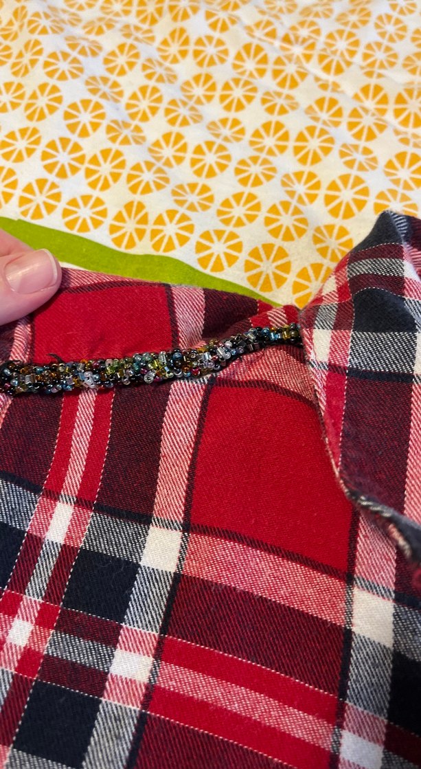 Kadın Kırmızı Ekose Gömlek - Görsel 2