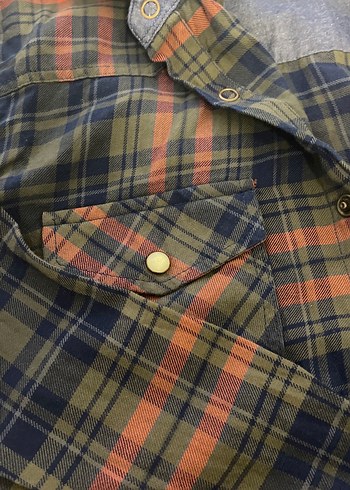 Kadın Çok Renkli Kareli Uzun Kollu Gömlek - Görsel 3