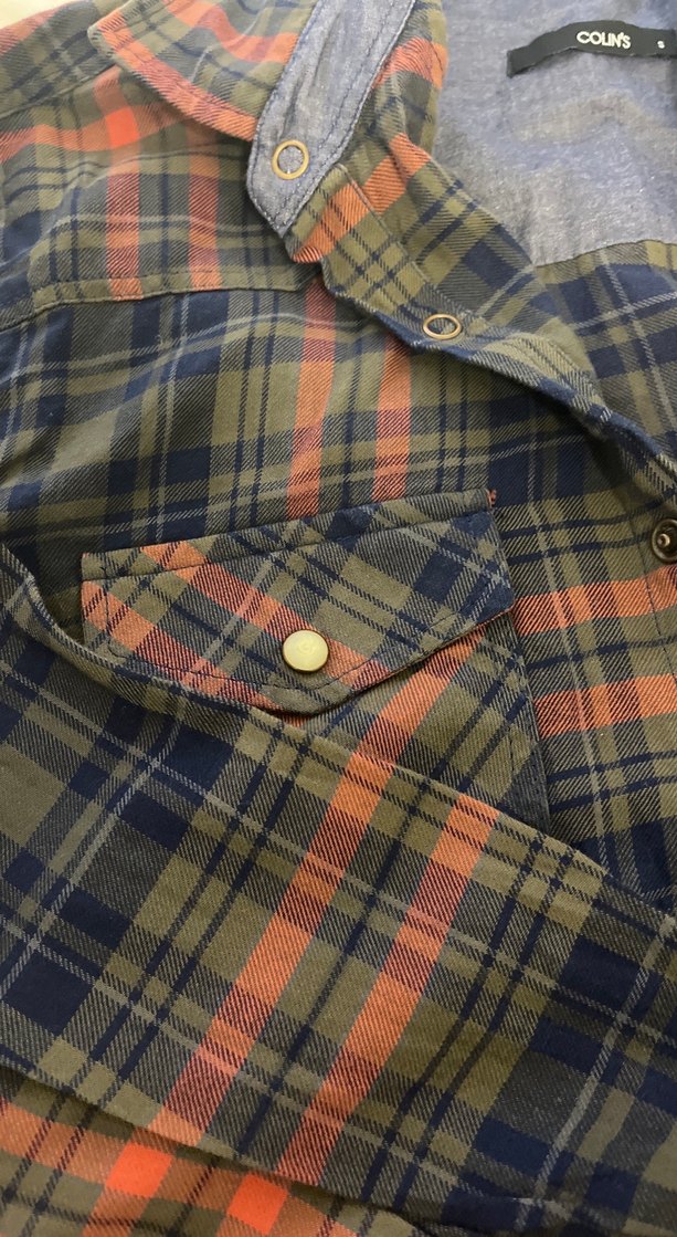 Kadın Çok Renkli Kareli Uzun Kollu Gömlek - Görsel 3