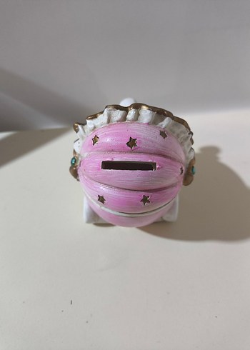 Pembe Minyatür Bebek Arabası Biblo kumbara - Görsel 4