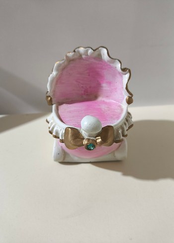 Pembe Minyatür Bebek Arabası Biblo kumbara - Görsel 3