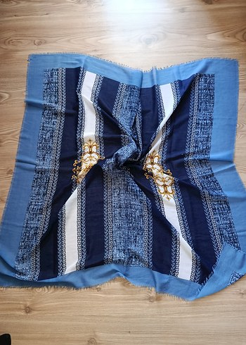 Mavi Bohem Tarzı Kadın eşarp - Görsel 3