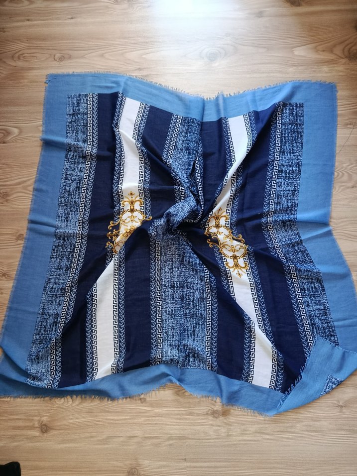 Mavi Bohem Tarzı Kadın eşarp - Görsel 2