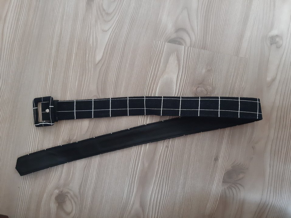 Drapeli Ekose Uzun Elbise - Görsel 5