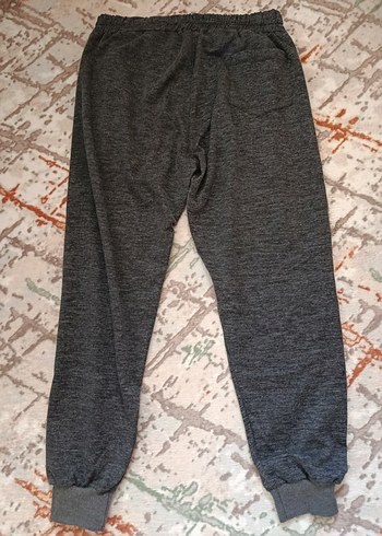 Gri Rahat Kesim Fermuarlı erkek Eşofman - Görsel 6