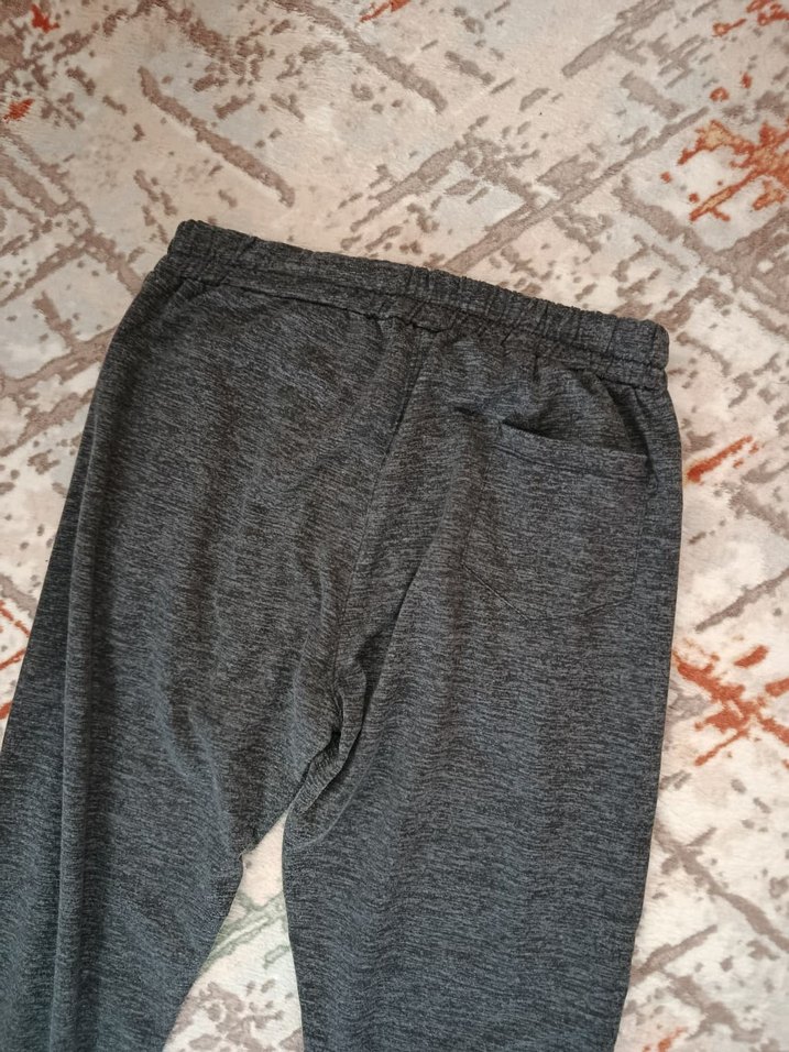 Gri Rahat Kesim Fermuarlı erkek Eşofman - Görsel 5