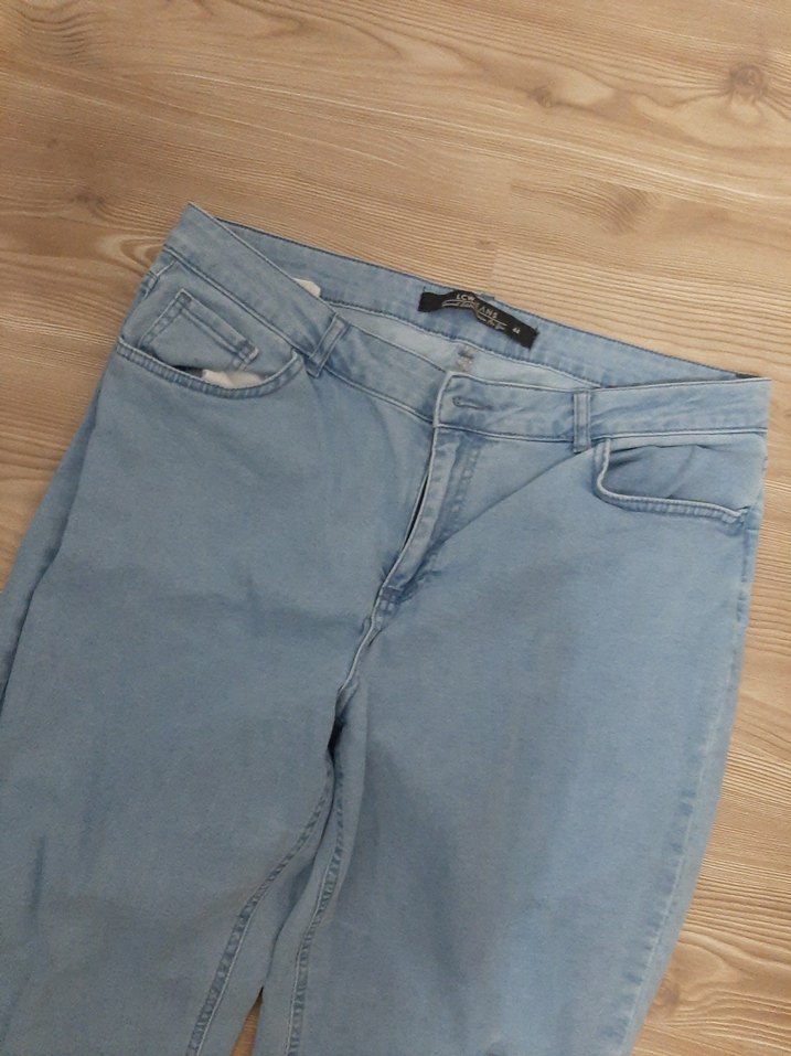 Mavi Pastel Midi Kadın Kot Pantolon - Görsel 3