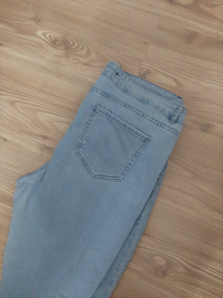 Mavi Pastel Midi Kadın Kot Pantolon - Görsel 4