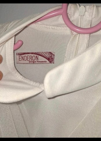 Uzun Beyaz Kadın nikah elbisesi kemerli - Görsel 5