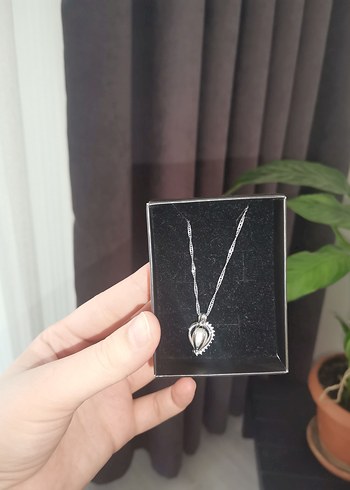 Gümüş incili istiridye kolye - Görsel 4