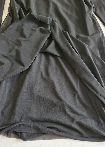 Siyah Uzun Kollu Gotik Elbise - Görsel 6