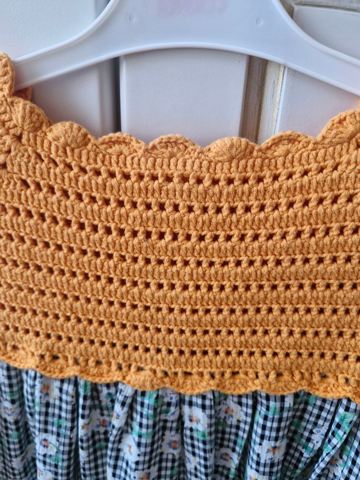 Diger Sarı Örgü Kız Çocuk Elbise - Görsel 5