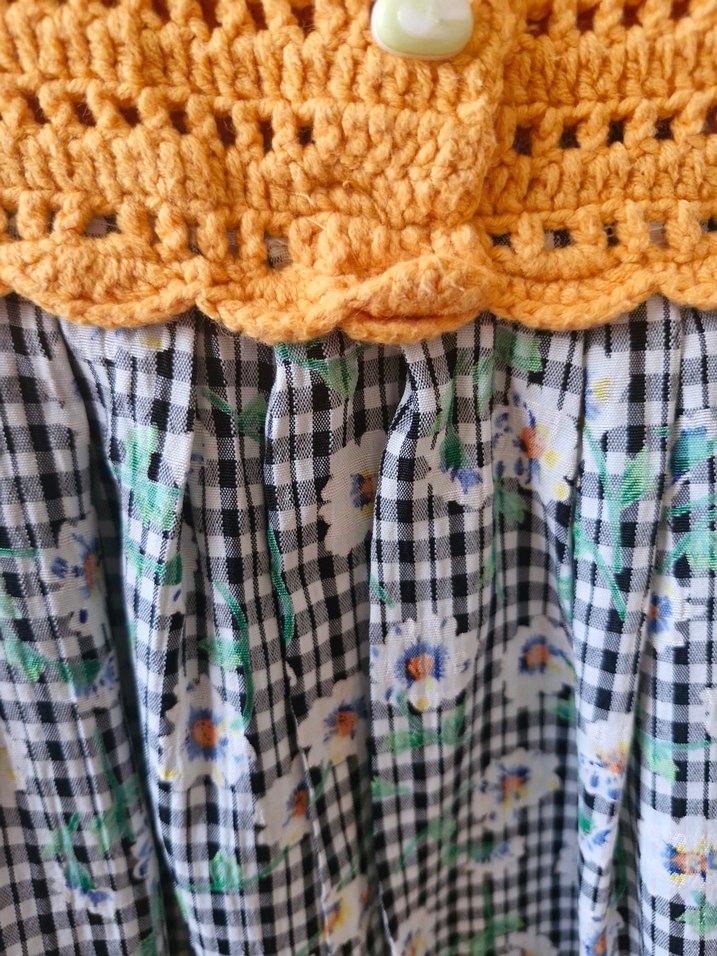 Diger Sarı Örgü Kız Çocuk Elbise - Görsel 3