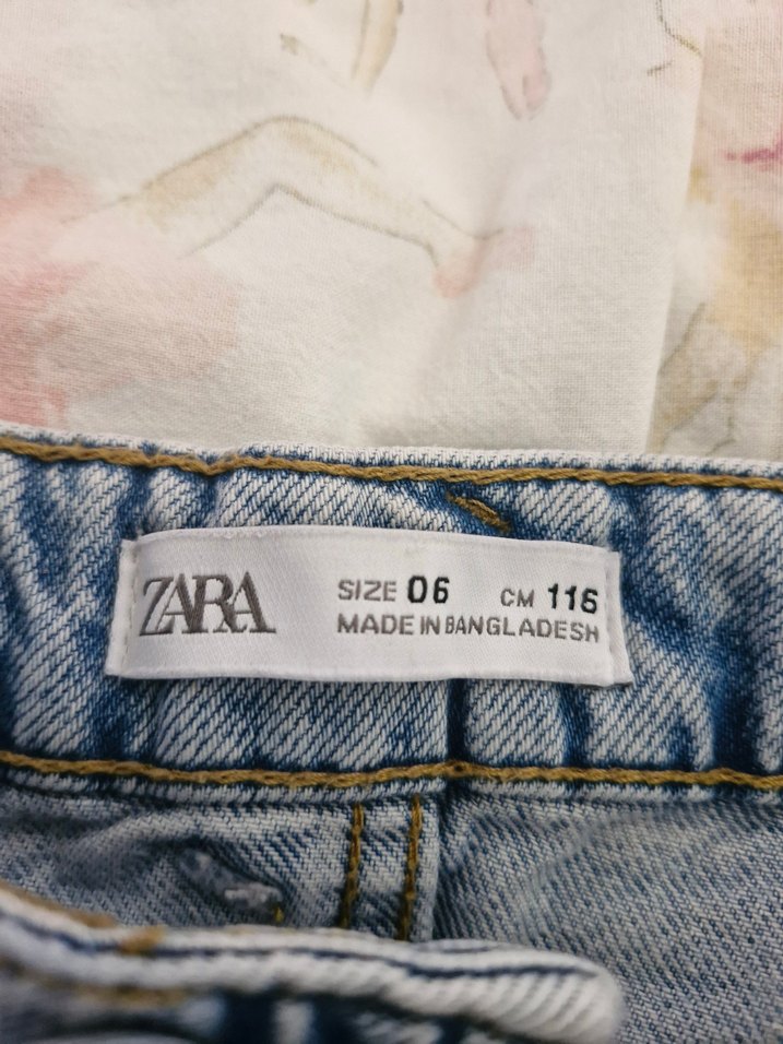Kız Çocuk Mavi Denim Mini Etek - Görsel 3