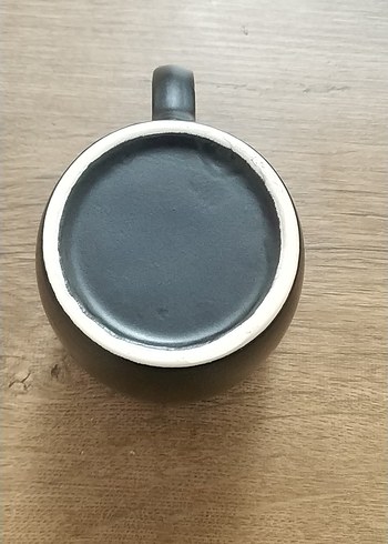 Mat Siyah Seramik Kupa - Görsel 3