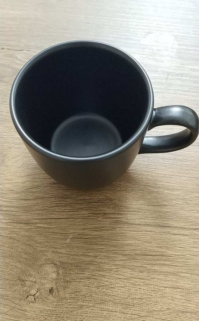 Mat Siyah Seramik Kupa - Görsel 2