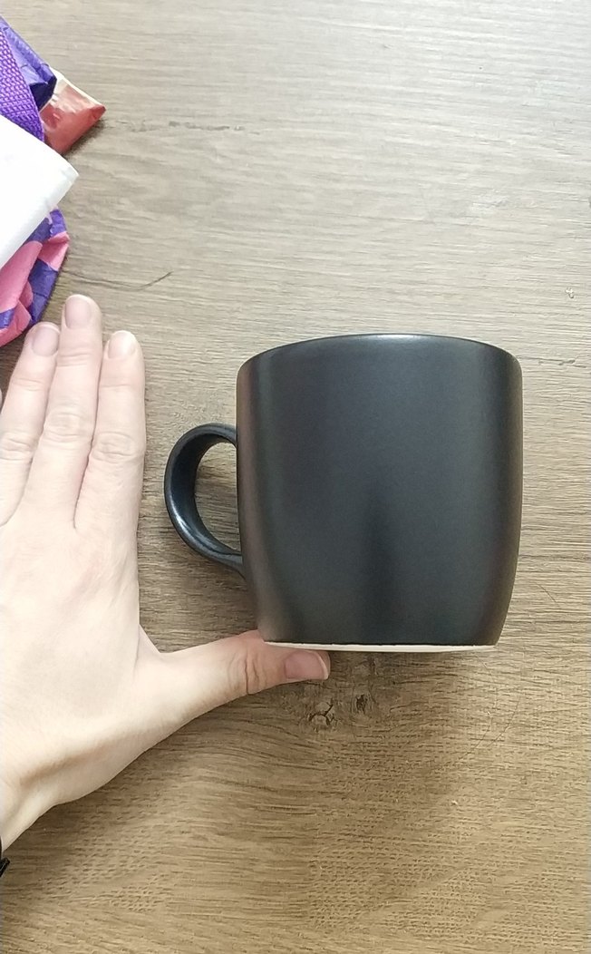 Mat Siyah Seramik Kupa - Görsel 4